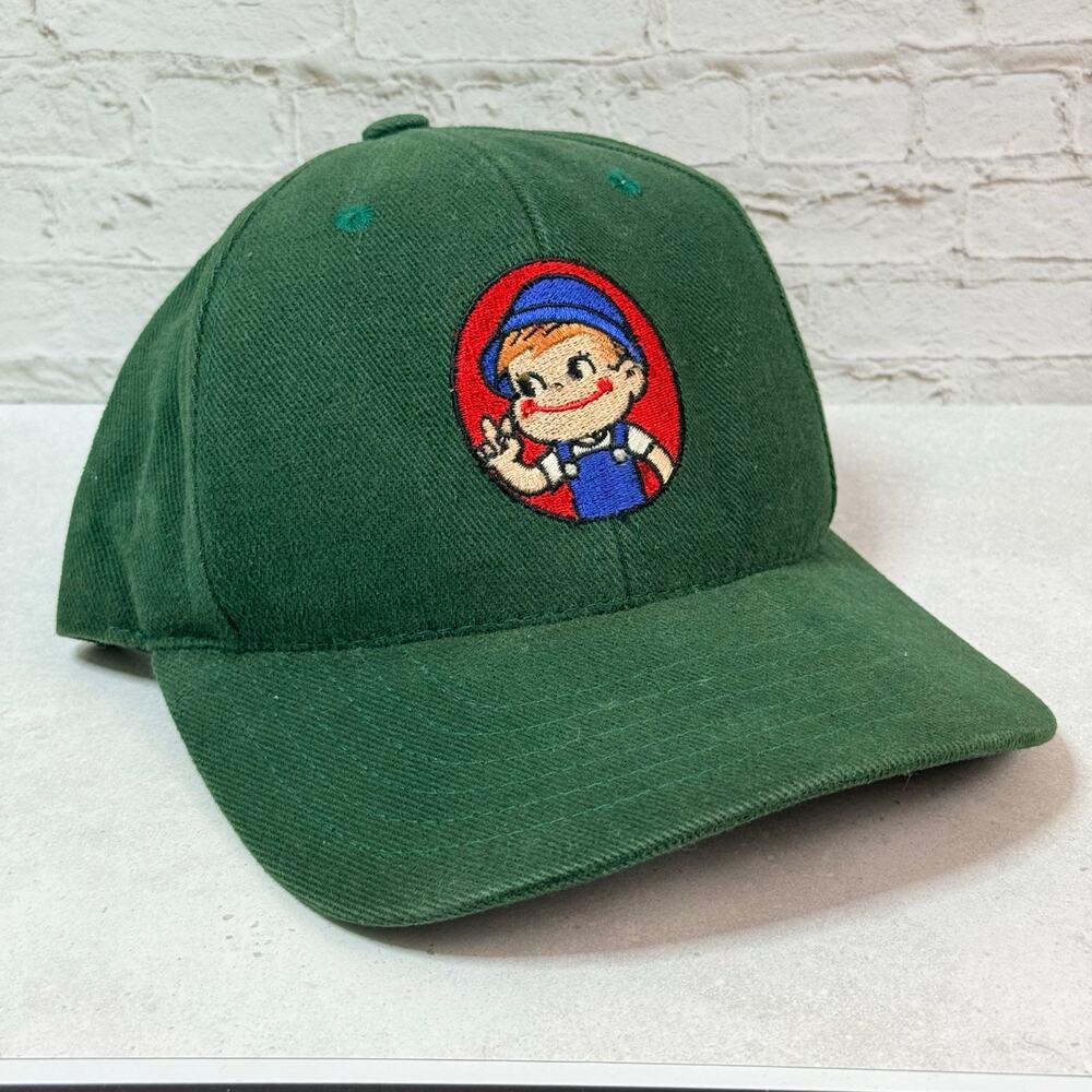 Vintage 90s Birdhouse Jeremy Klein Milk Boy Snapback Hat Green Skate USA OS